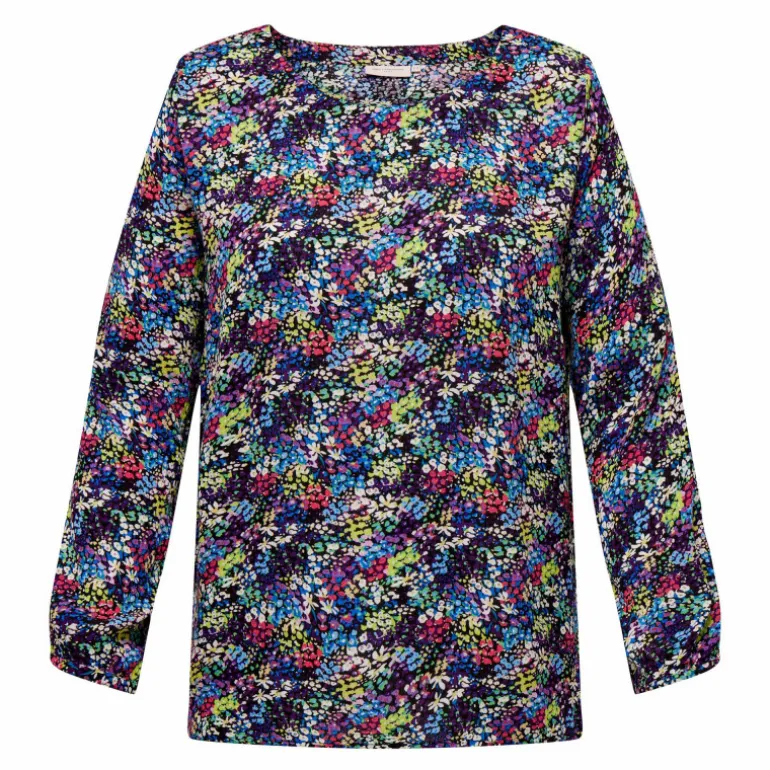 Haut manches longues col rond imprimé Femme ONLY CARMAKOMA