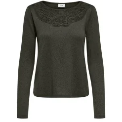 Haut manches longues dentelle décolleté Femme JDY