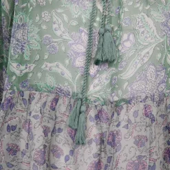 Haut manches longues loah transparent à fleurs Femme ANTIK BATIK