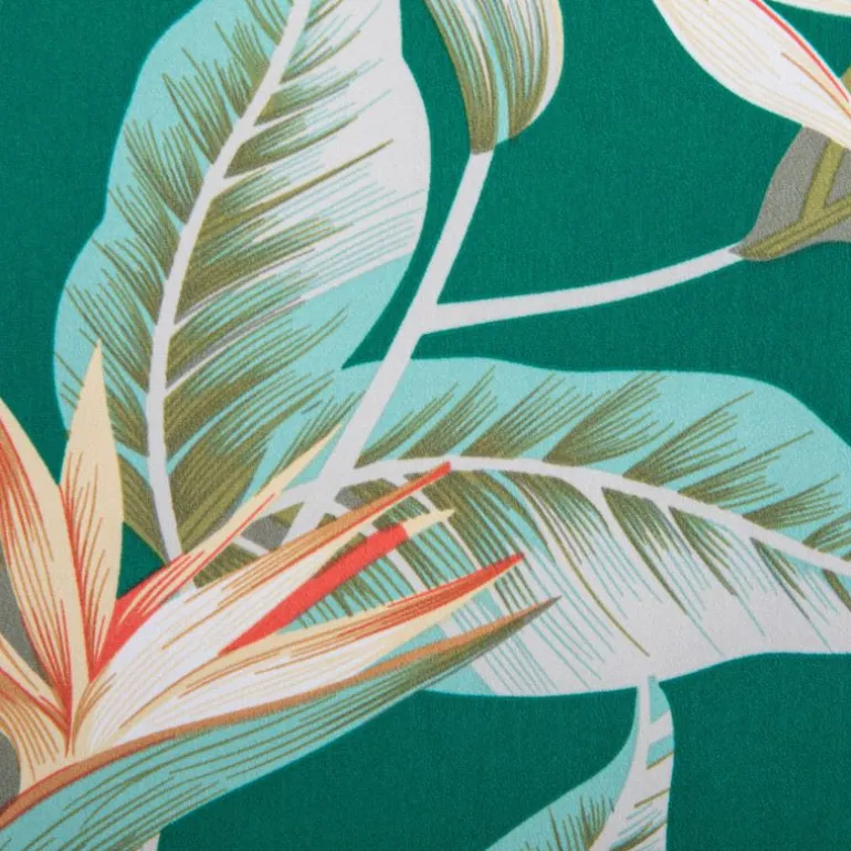 Haut sans manches col V imprimé tropical vert Femme ONLY