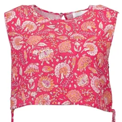 Haut sans manches fuschia à fleurs dandy Femme ANTIK BATIK