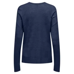 Haut vienna manches longues en maille col V Femme ONLY