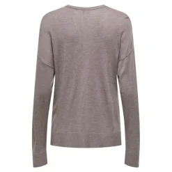 Haut vienna manches longues en maille col V Femme ONLY