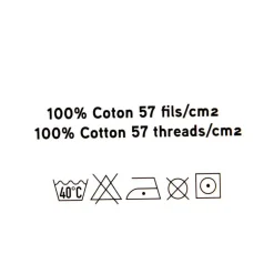 Housse couette multi couleurs 220*240cm 2 taies 63*63cm PASSION D ELLY