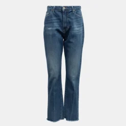 Jean brut denim effiloché délavé Femme PLEASE