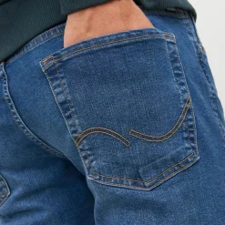 Jean classique slim délavé bleu Homme JACK & JONES
