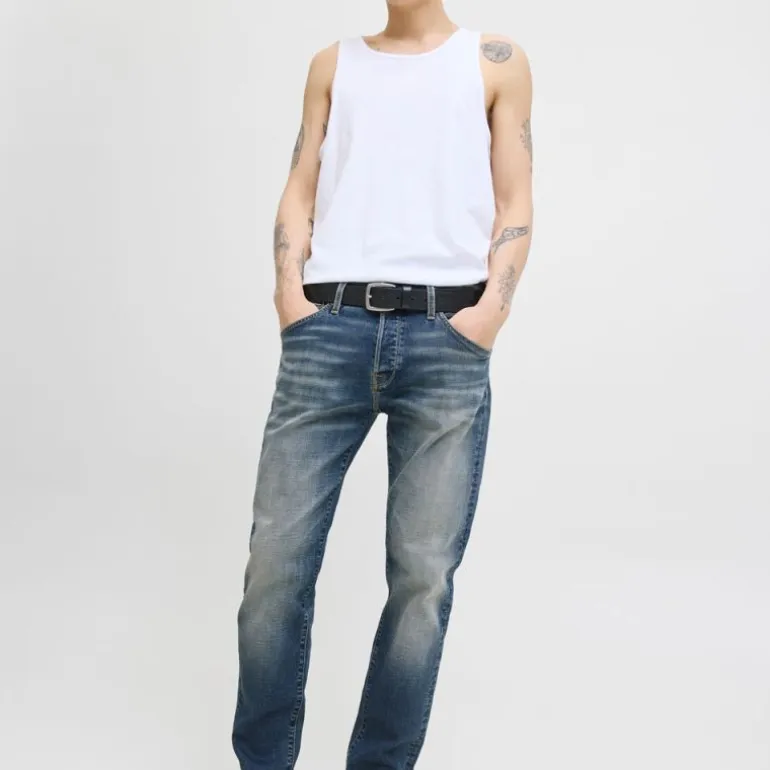 Jean délavé Mike fuselé denim Homme JACK & JONES