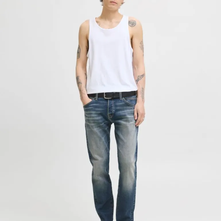 Jean délavé Mike fuselé denim Homme JACK & JONES