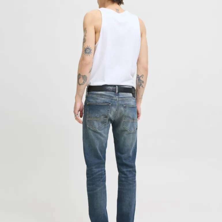 Jean délavé Mike fuselé denim Homme JACK & JONES