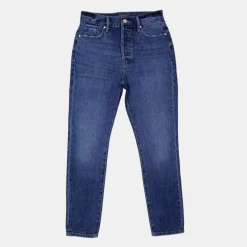 Jean droit bleu olivia coton bio Femme NAGEV