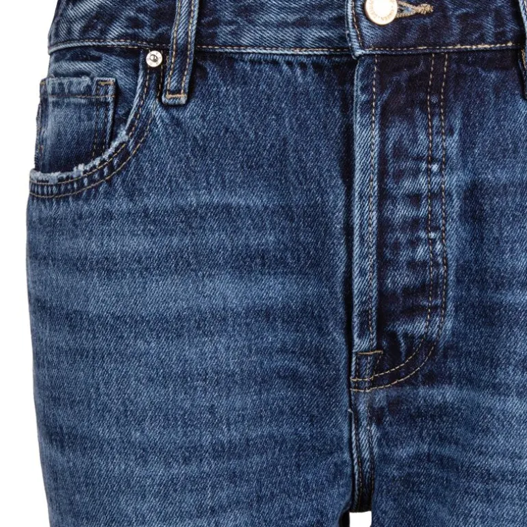 Jean droit bleu olivia coton bio Femme NAGEV