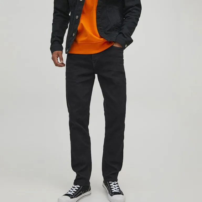 Jean fuselé regular noir Homme JACK & JONES