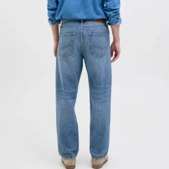 Jean loose Eddie blue denim taille haute Homme JACK & JONES