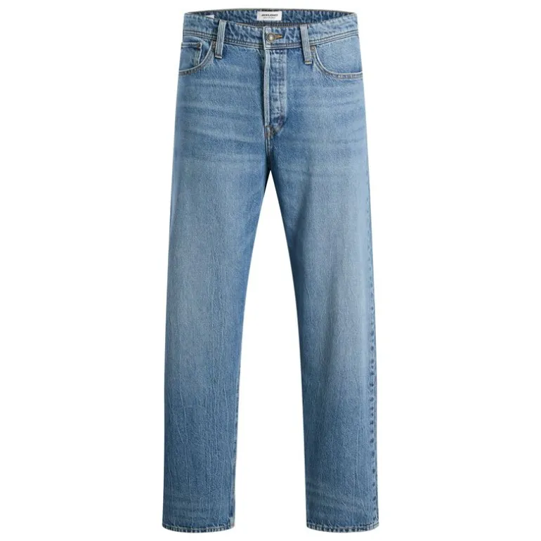 Jean loose Eddie blue denim taille haute Homme JACK & JONES