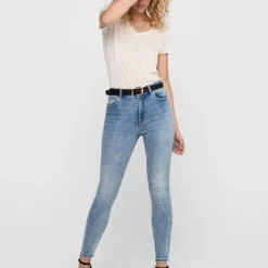 Jean skinny Mila taille haute avec boutons Femme ONLY