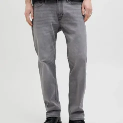 Jean zippé grey denim clark stretch tapered Homme JACK & JONES