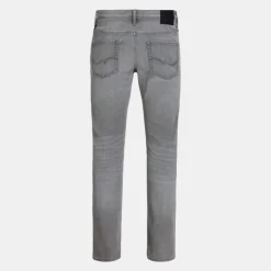 Jean zippé grey denim clark stretch tapered Homme JACK & JONES