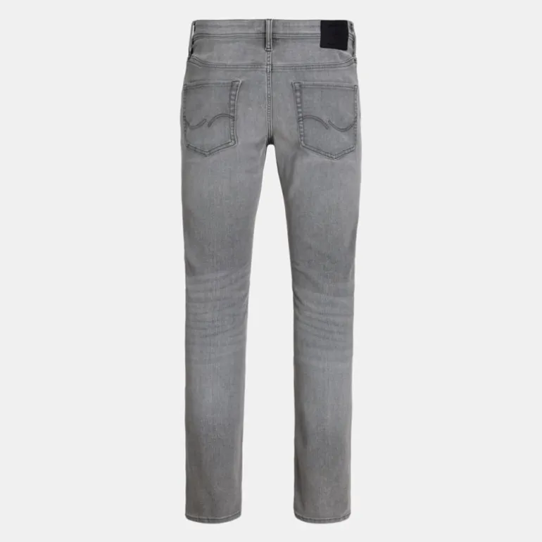 Jean zippé grey denim clark stretch tapered Homme JACK & JONES