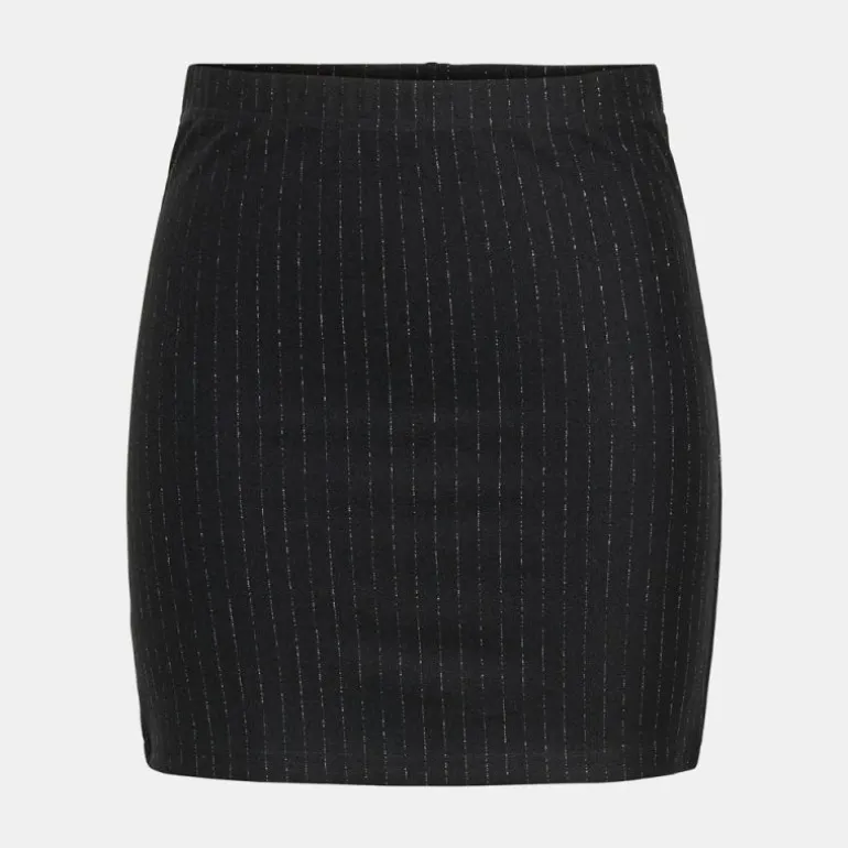 Jupe courte noir mary fils métalliques Femme JDY