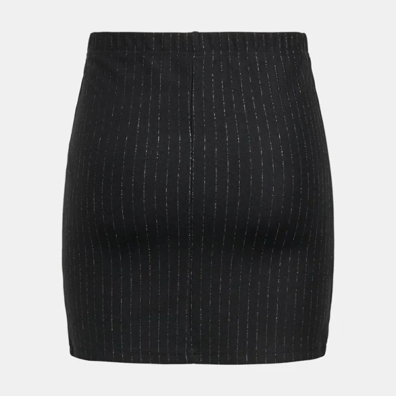 Jupe courte noir mary fils métalliques Femme JDY