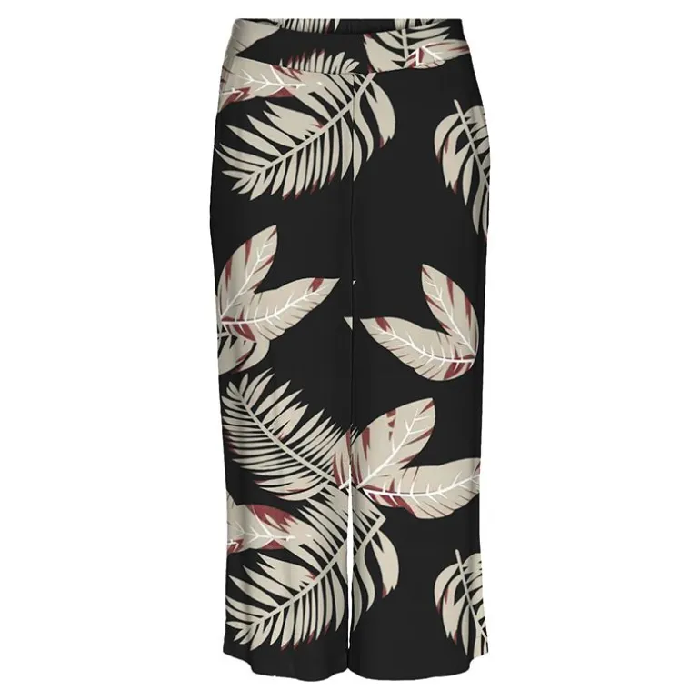 Jupe culotte à imprimé feuilles beiges Femme VERO MODA