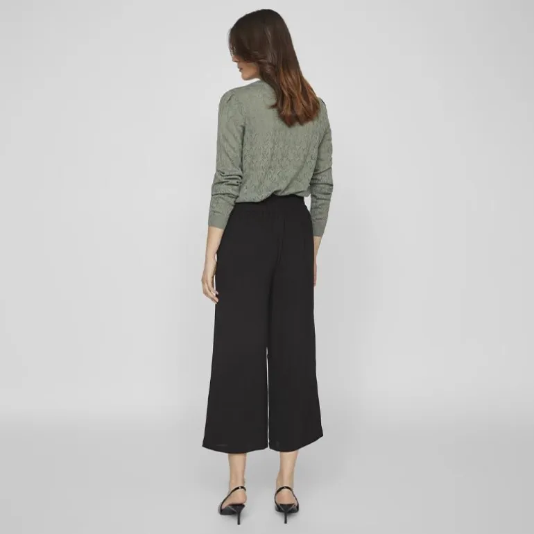 Jupe culotte noire avec ceinture viwinnie rasha noir 14092096 3949 Femme VILA