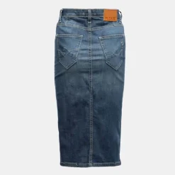 Jupe denim fourreau délavé Femme PLEASE