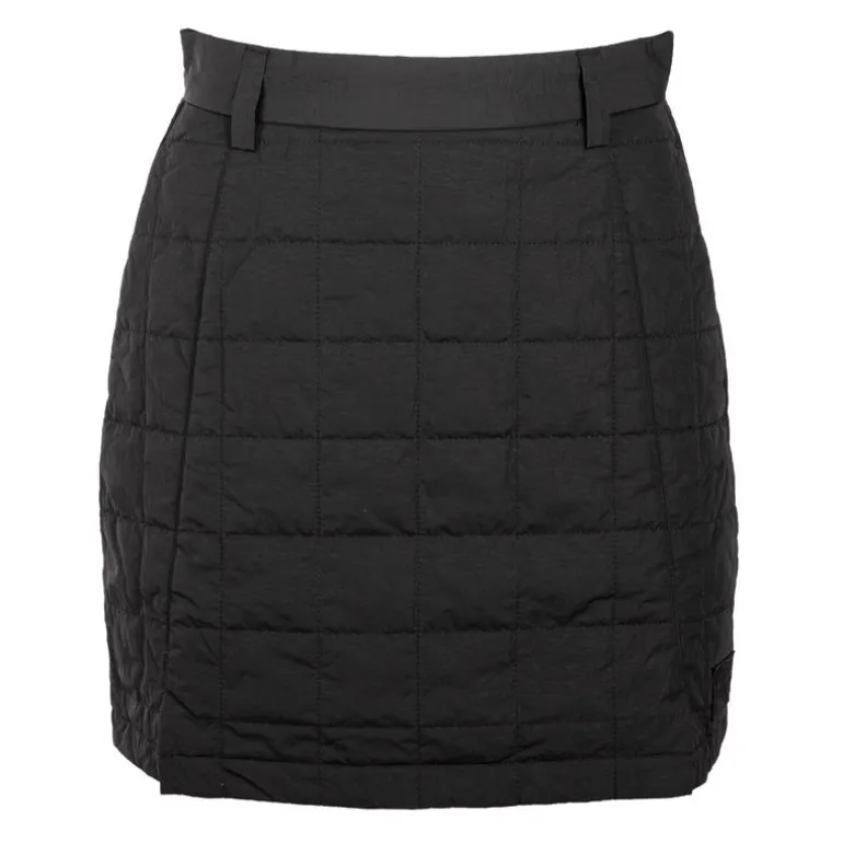 Jupe droite courte matelassée noire Femme CALVIN KLEIN
