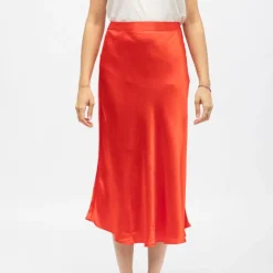 Jupe droite effet satiné jill Femme LA PETITE ETOILE