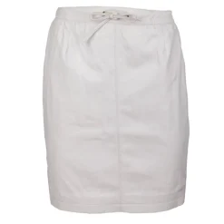 Jupe en cuir celia blanche Femme OAKWOOD