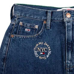 Jupe en jean avec broderie en coton Femme TOMMY HILFIGER