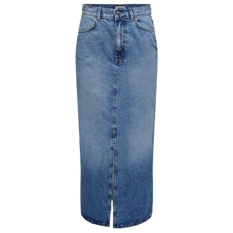 Jupe en jeans longue onlcilla en coton Femme ONLY