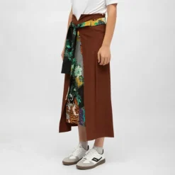 Jupe gab effet portefeuille avec imprimé Femme HOLLY AND JOEY