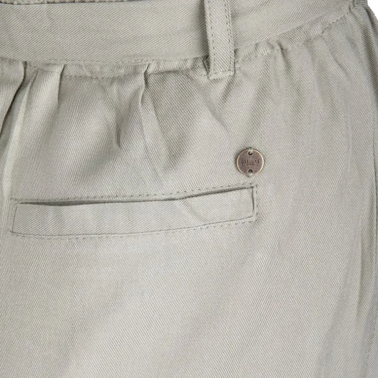 Jupe kaki à bouton poches plaquées Femme DEELUXE 74