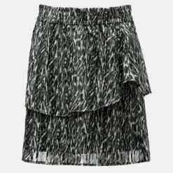 Jupe élastique loralie grey à motif avec volants Femme DEELUXE 74