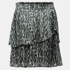 Jupe élastique loralie grey à motif avec volants Femme DEELUXE 74