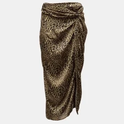 Jupe longue drapée imprimé léopard Femme IMPERIAL