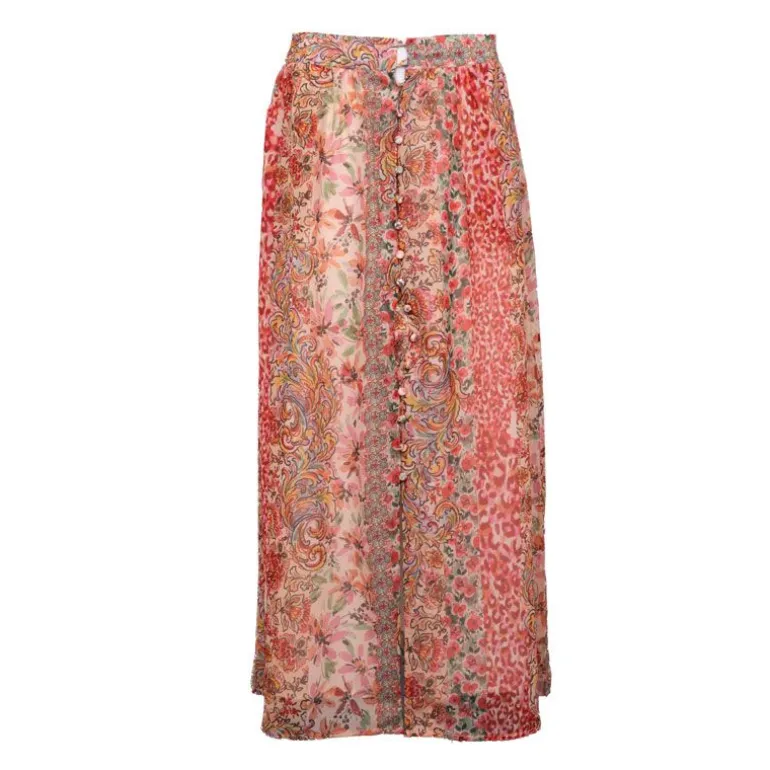 Jupe longue imprimé patchwork à fleurs Joa Femme LA PETITE ETOILE