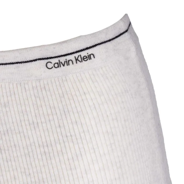 Jupe longue moulante laine logo fendu arrière Femme CALVIN KLEIN