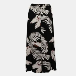 Jupe longue taille haute imprimé feuilles Femme VERO MODA