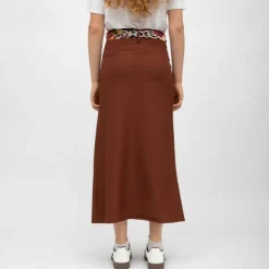 Jupe marron gab imprimé léopard Femme HOLLY AND JOEY