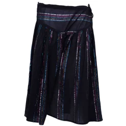 Jupe mi longue fils brillants à rayures Femme ANTIK BATIK