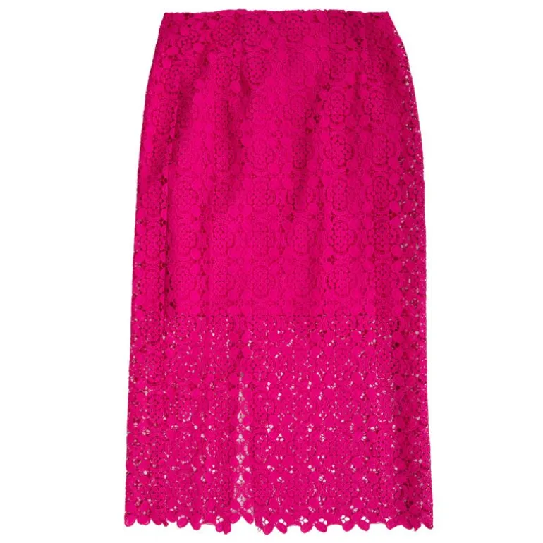 Jupe midi brodée droite joya Femme LA PETITE ETOILE