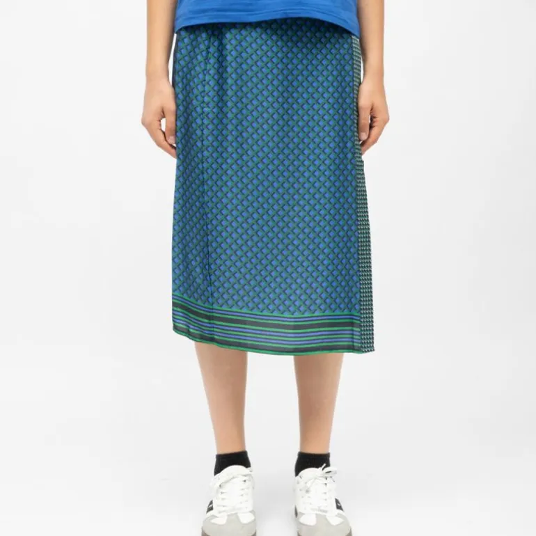 Jupe portefeuille satinée avec imprimé graphique judy Femme LA PETITE ETOILE