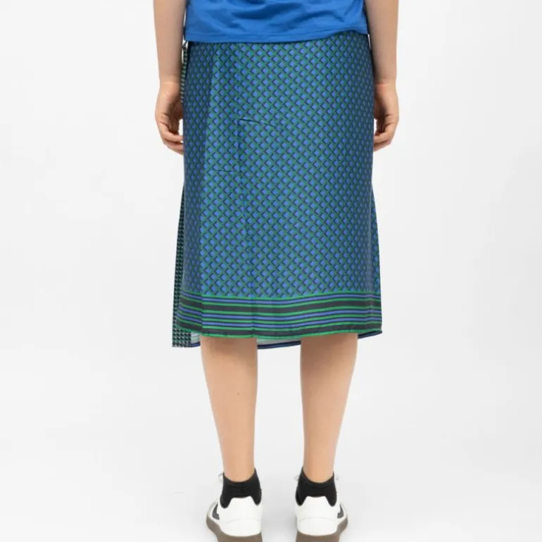 Jupe portefeuille satinée avec imprimé graphique judy Femme LA PETITE ETOILE