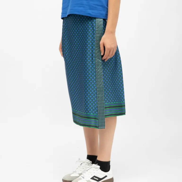 Jupe portefeuille satinée avec imprimé graphique judy Femme LA PETITE ETOILE