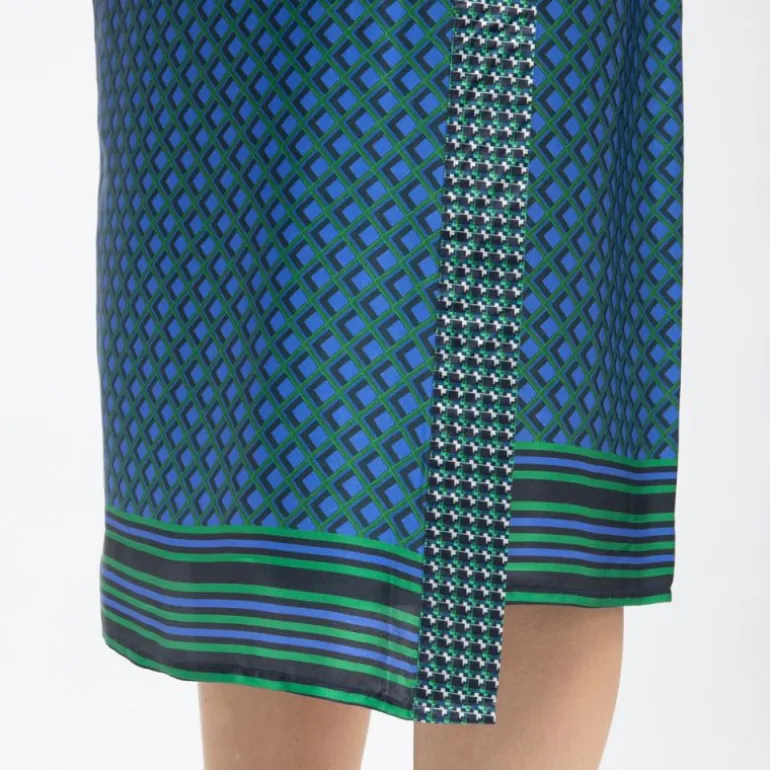 Jupe portefeuille satinée avec imprimé graphique judy Femme LA PETITE ETOILE