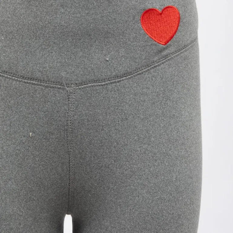 Legging fourré myrta avec coeur brodé rouge Femme CHANTAL THOMASS