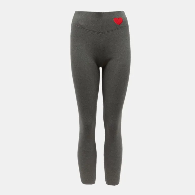 Legging fourré myrta avec coeur brodé rouge Femme CHANTAL THOMASS