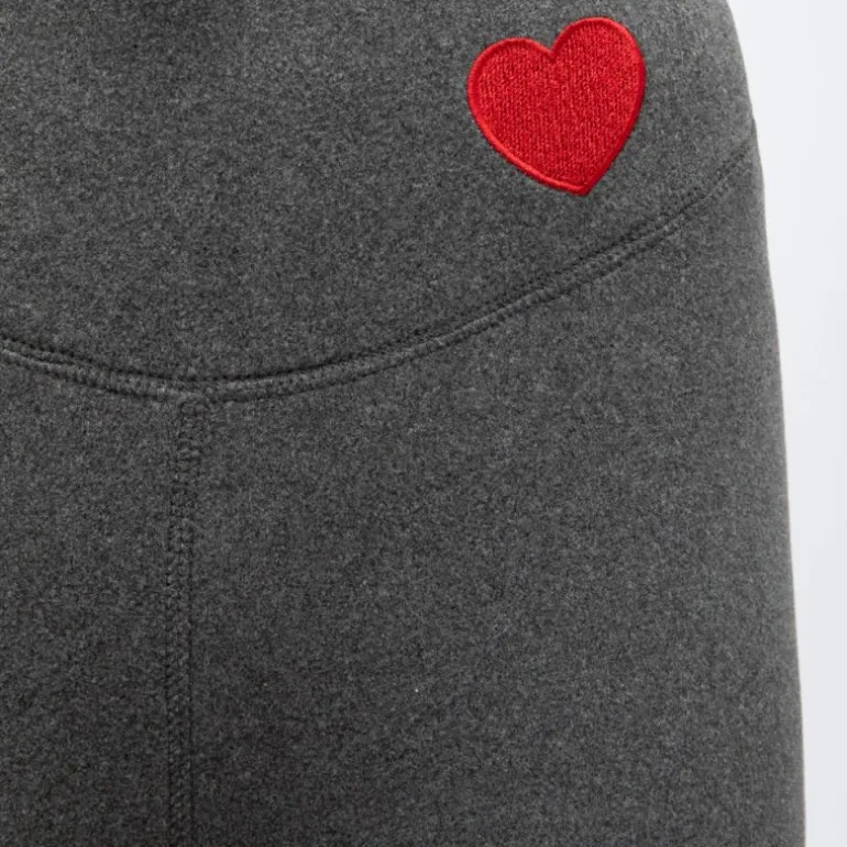 Legging fourré myrta avec coeur brodé rouge Femme CHANTAL THOMASS